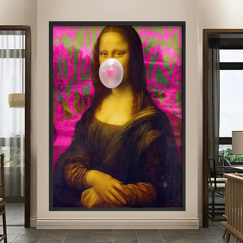 Canvas Painting Wall Art Mona Lisa White Bubble Gum Minimalist Nordic Style Print And Posters Picture Interior Home Decoration
Canvas Painting Wall Art Mona Lisa White Bubble Gum Minimalist Nordic Style Print And Posters Picture Interior Home Decoration