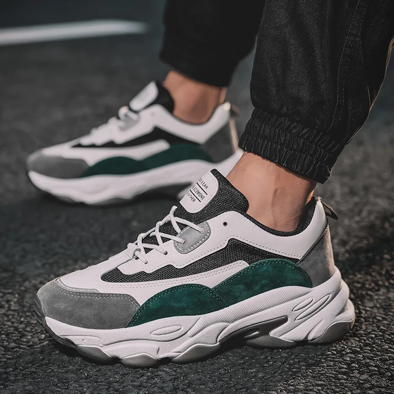 Мужские Светоотражающие кроссовки, повседневная обувь на платформе, дышащие, на шнуровке, с низким верхом, цветные блоки
Мужские Светоотражающие кроссовки, повседневная обувь на платформе, дышащие, на шнуровке, с низким верхом, цветные блоки