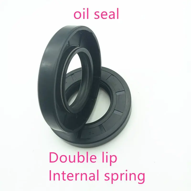 

NBR framework oil seal TC57 70 90 94 95 80 93 87 91*112 113 114*9 10 12 13 14mm double lip with clamp spring