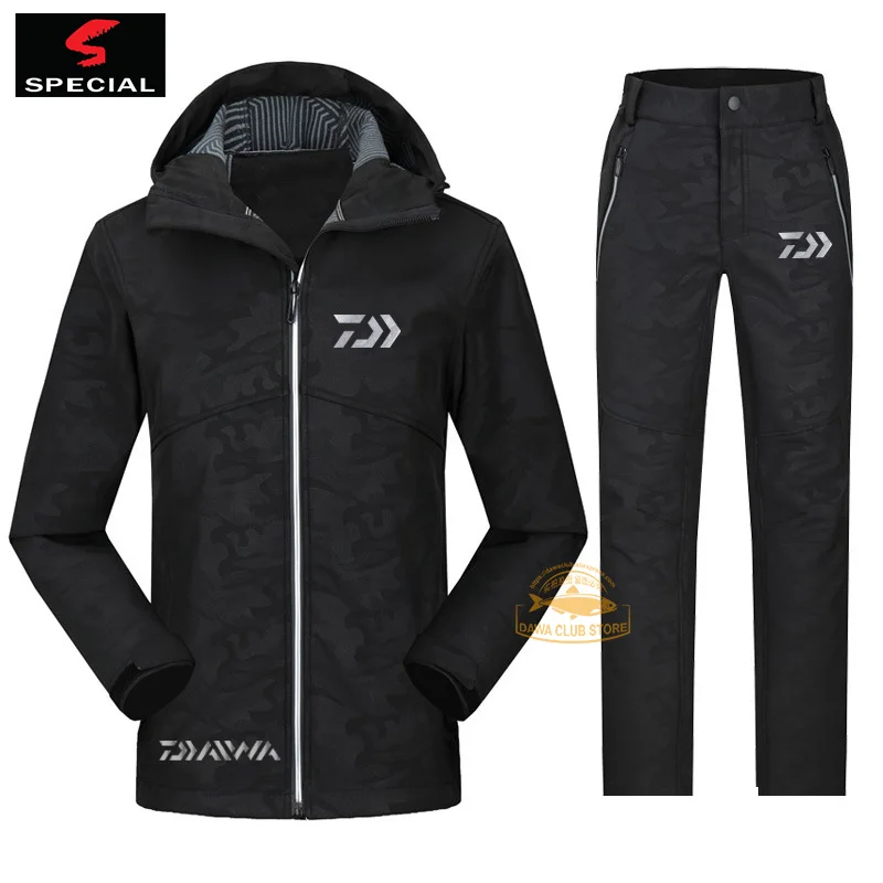 Daiwa's New Outdoor Soft Shell Suit Fishing for Clothing Winter Men's Outdoor Fishing Warm Camouflage Hoodie Mountaineering Sui
Daiwa's New Outdoor Soft Shell Suit Fishing for Clothing Winter Men's Outdoor Fishing Warm Camouflage Hoodie Mountaineering Sui