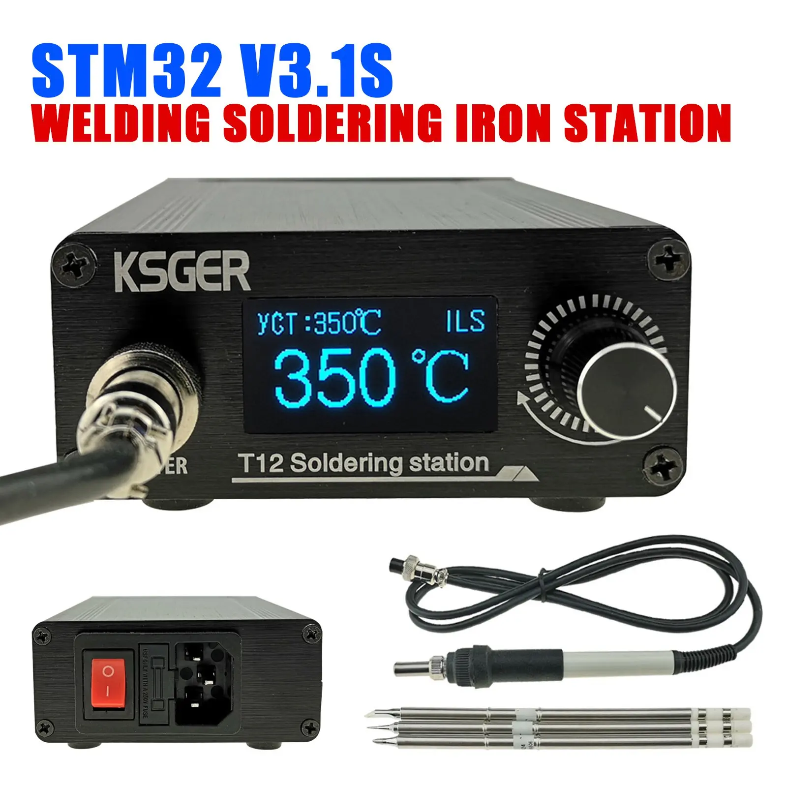 AC100-240V For KSGER T12 STM32 V3.1S Welding Soldering Iron Station OLED Handle Electric Tool Electric Soldering Irons 24V 5A
AC100-240V For KSGER T12 STM32 V3.1S Welding Soldering Iron Station OLED Handle Electric Tool Electric Soldering Irons 24V 5A