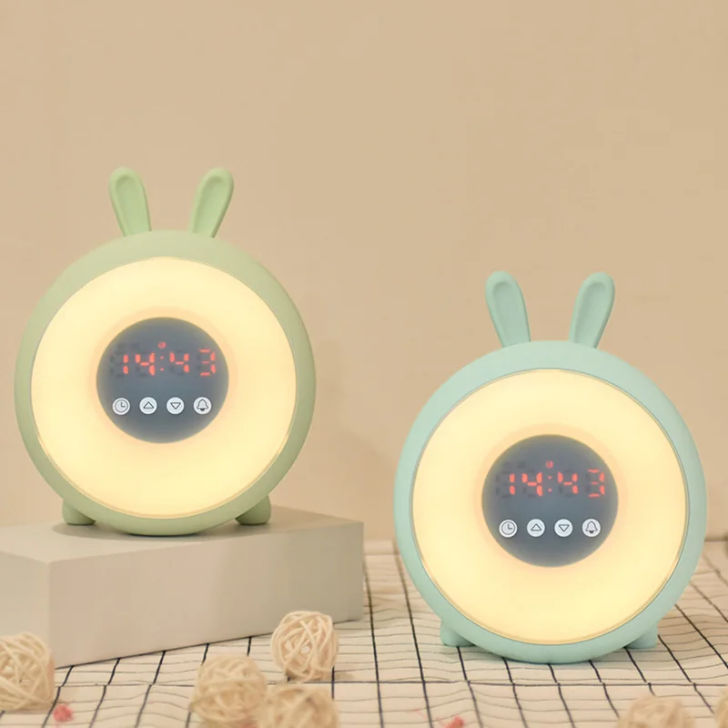 Светодиодный светильник dream time для сна, будильник, настольная лампа с кроликом, перезаряжаемая лампочка для детской спальни 
Светодиодный светильник dream time для сна, будильник, настольная лампа с кроликом, перезаряжаемая лампочка для детской спальни