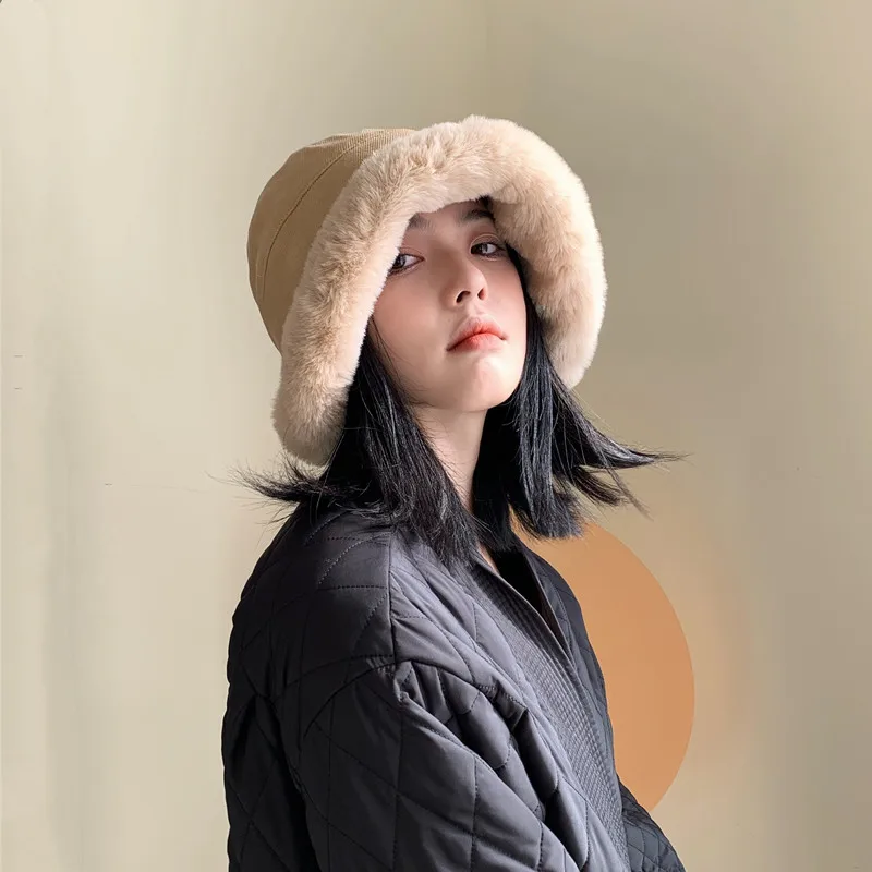 Women's Fashion Hats 2021 Plush Fashion Warm Plush Bucket Hat Designer Fisherman Hat Gorras De Invierno Para Mujer Wool
Women's Fashion Hats 2021 Plush Fashion Warm Plush Bucket Hat Designer Fisherman Hat Gorras De Invierno Para Mujer Wool