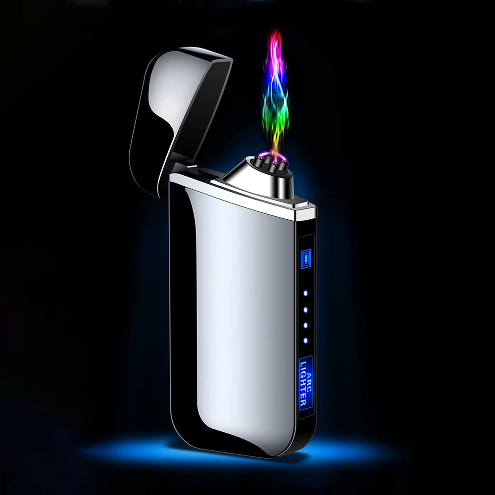 USB Electric Windproof Lighter Metal Lighters Finger Print Touch Fire Plasma Double Arc Lighter Men Gift Cool
USB Electric Windproof Lighter Metal Lighters Finger Print Touch Fire Plasma Double Arc Lighter Men Gift Cool