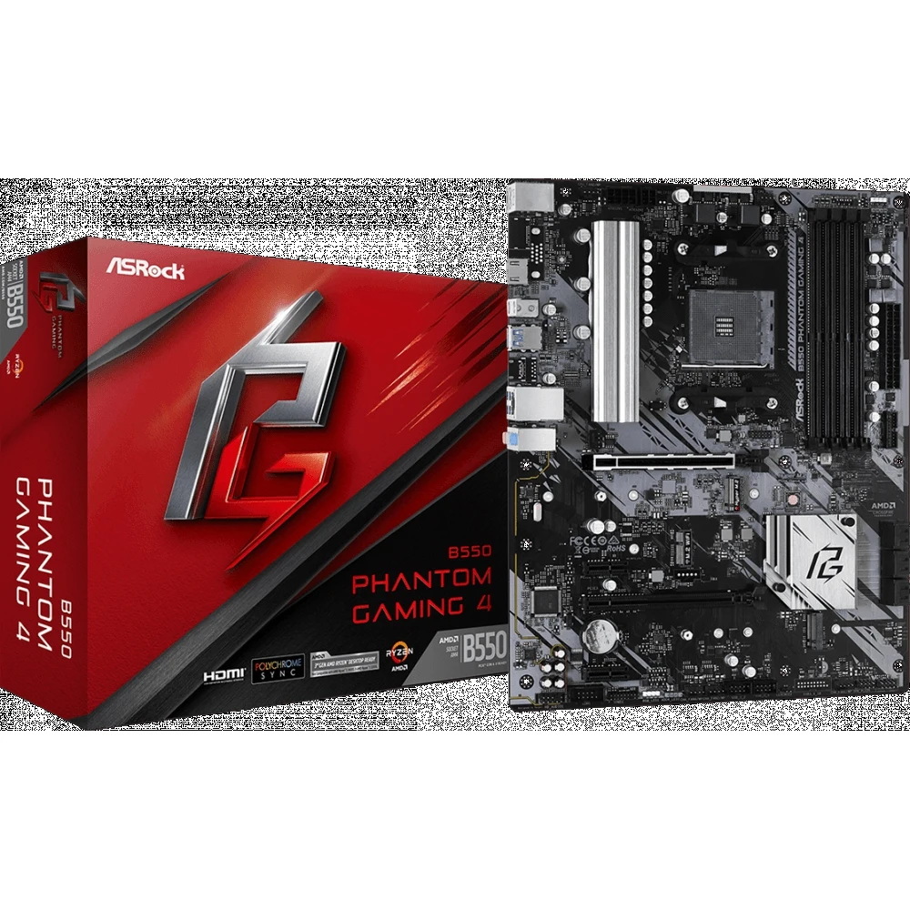 Материнская плата ASRock B550 Phantom Gaming 4 | Компьютеры и офис