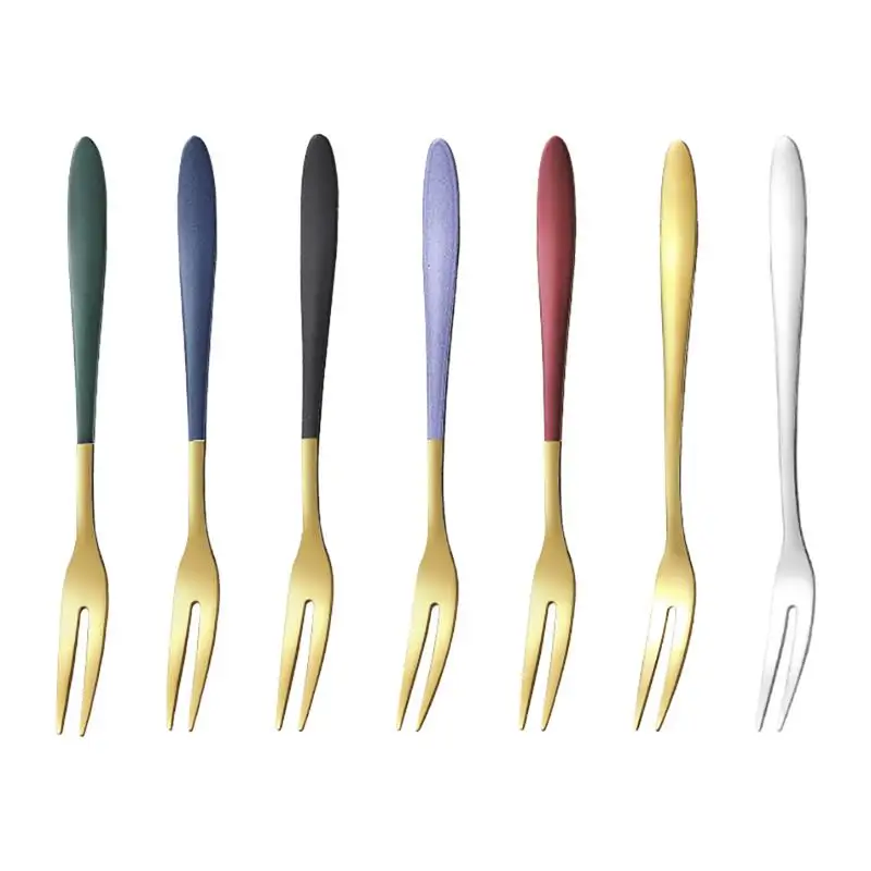 Stainless Steel Two-Tine Fork Dessert Cake Snack Fork For Cafeteria Restaurant Fruit Watermelon Salad Forks Kitchen Flatware
Stainless Steel Two-Tine Fork Dessert Cake Snack Fork For Cafeteria Restaurant Fruit Watermelon Salad Forks Kitchen Flatware