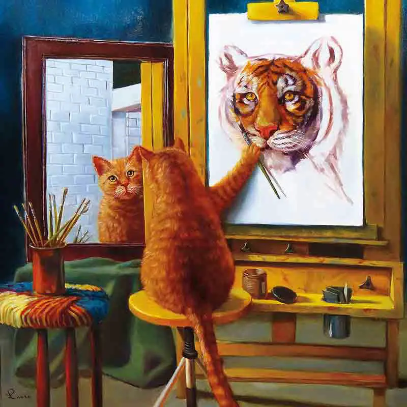 Full Diamond Painting Cat Drawing Tiger AB 5D DIY Square Round Animal Drill Resin Icon Handicraft Patch Embroidered 
Full Diamond Painting Cat Drawing Tiger AB 5D DIY Square Round Animal Drill Resin Icon Handicraft Patch Embroidered
