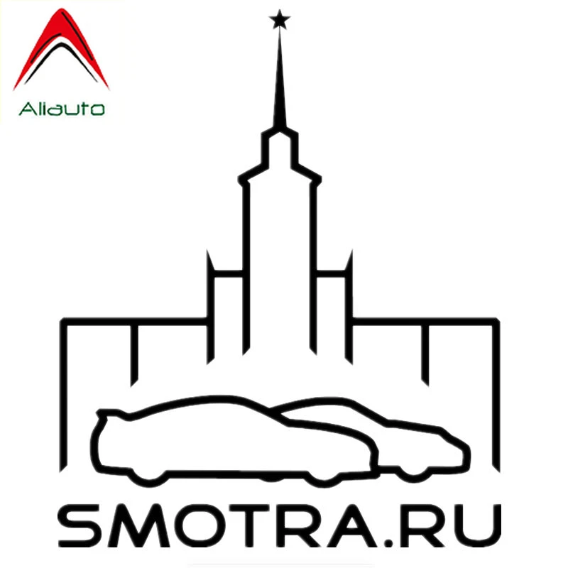 Aliauto индивидуальная Автомобильная наклейка Smotra.ru г. Москва Водонепроницаемая
