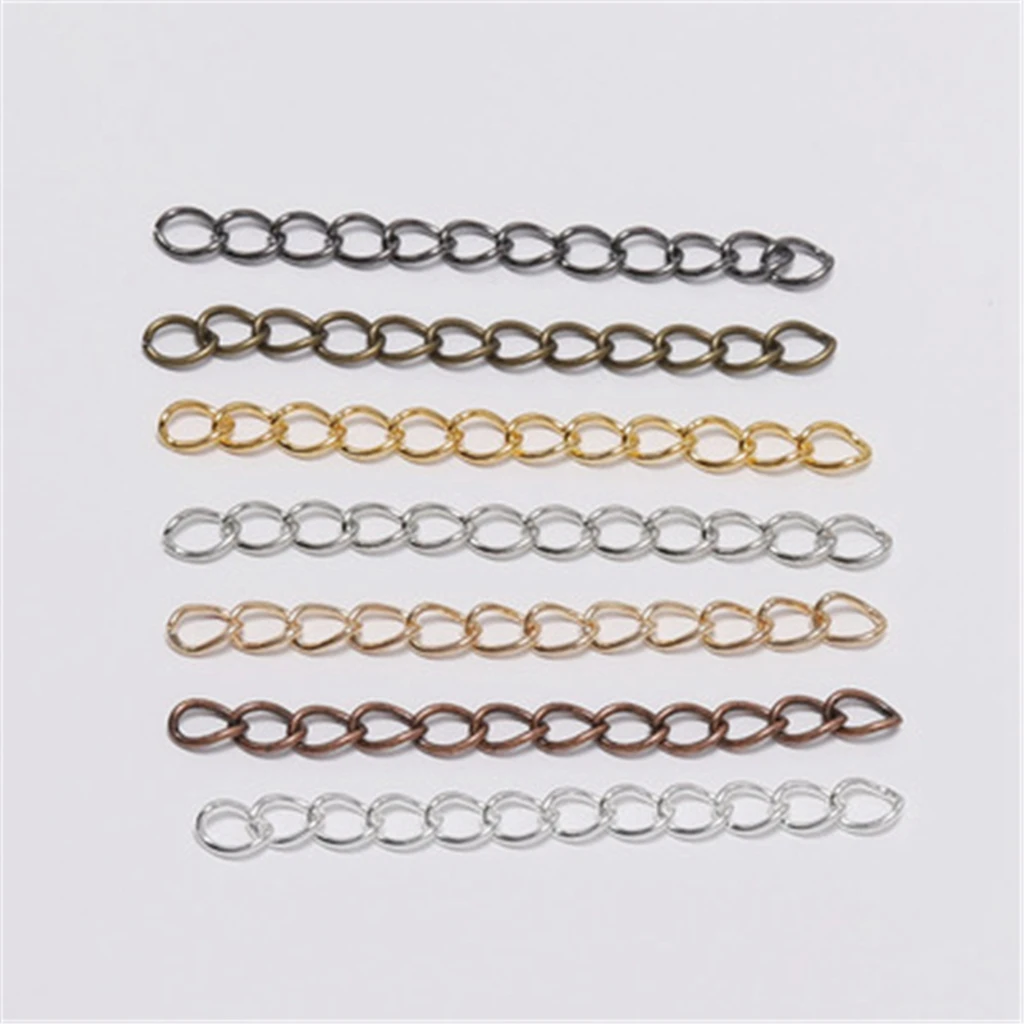 50Pcs/Lot 5CM 7CM Necklace Diy Extension Chain Extended Tail Chains For Jewelry Making Supplies Bracelet Findings Accessories
50Pcs/Lot 5CM 7CM Necklace Diy Extension Chain Extended Tail Chains For Jewelry Making Supplies Bracelet Findings Accessories