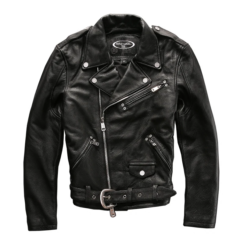 2021 fashion brand motorcycle genuine men rivet belt cowskin moto biker jacket men's leather coat
2021 fashion brand motorcycle genuine men rivet belt cowskin moto biker jacket men's leather coat