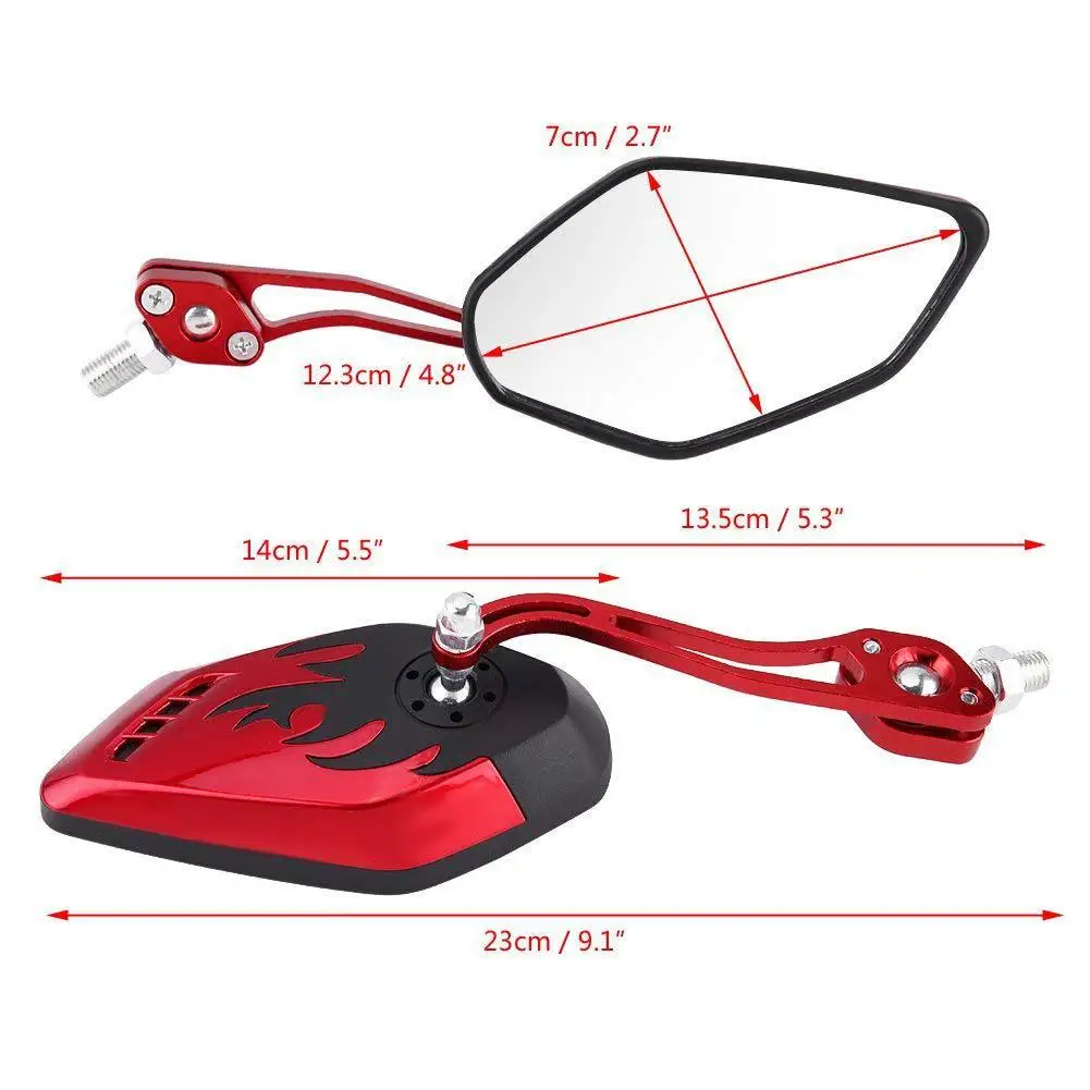 Universial 8mm Motorcycle Mirrors Motorbike Rearview Black Side Mirrors for Yamaha Suzuki Honda Motorcycle Rear View Mirrors
Universial 8mm Motorcycle Mirrors Motorbike Rearview Black Side Mirrors for Yamaha Suzuki Honda Motorcycle Rear View Mirrors