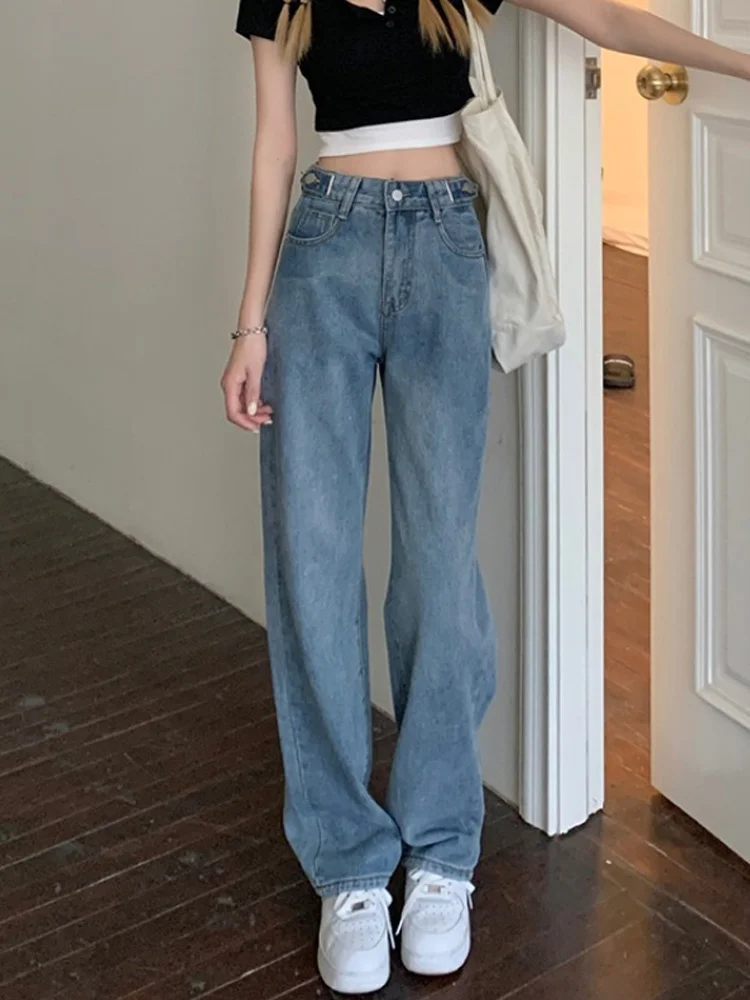 High Waist Jeans Chic Hong Kong Style Spring and Autumn 2021 New Straight Pants Design Sense Women's Wide Leg Pants
High Waist Jeans Chic Hong Kong Style Spring and Autumn 2021 New Straight Pants Design Sense Women's Wide Leg Pants