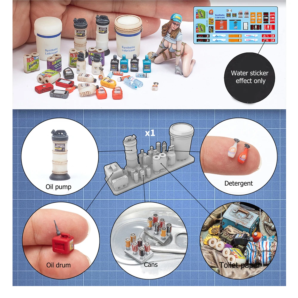 1/35 Scale 3D-Print Modern Civilian Supplies for LIANG-0410 1/35 Model Decoration Kit
1/35 Scale 3D-Print Modern Civilian Supplies for LIANG-0410 1/35 Model Decoration Kit