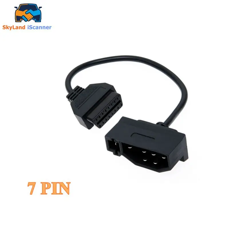 Newest For Ford 7Pin to OBD2 16Pin Cable Converter For Ford 7 Pin to DLC Lead OBDII 16 Pin Female Connector
Newest For Ford 7Pin to OBD2 16Pin Cable Converter For Ford 7 Pin to DLC Lead OBDII 16 Pin Female Connector