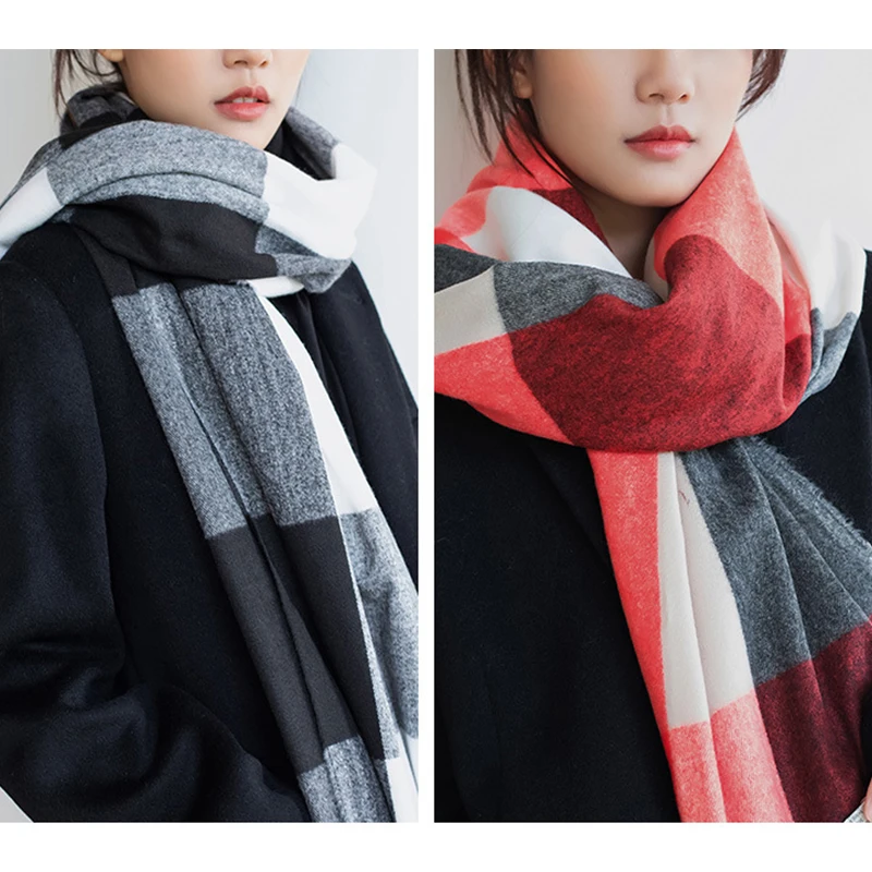High Quality Long Tassel Scarf Fashion Women Thickening Warm Oversized Plaid Scarf Women Winter Shawl Scarf 10 Color For Chooese
High Quality Long Tassel Scarf Fashion Women Thickening Warm Oversized Plaid Scarf Women Winter Shawl Scarf 10 Color For Chooese