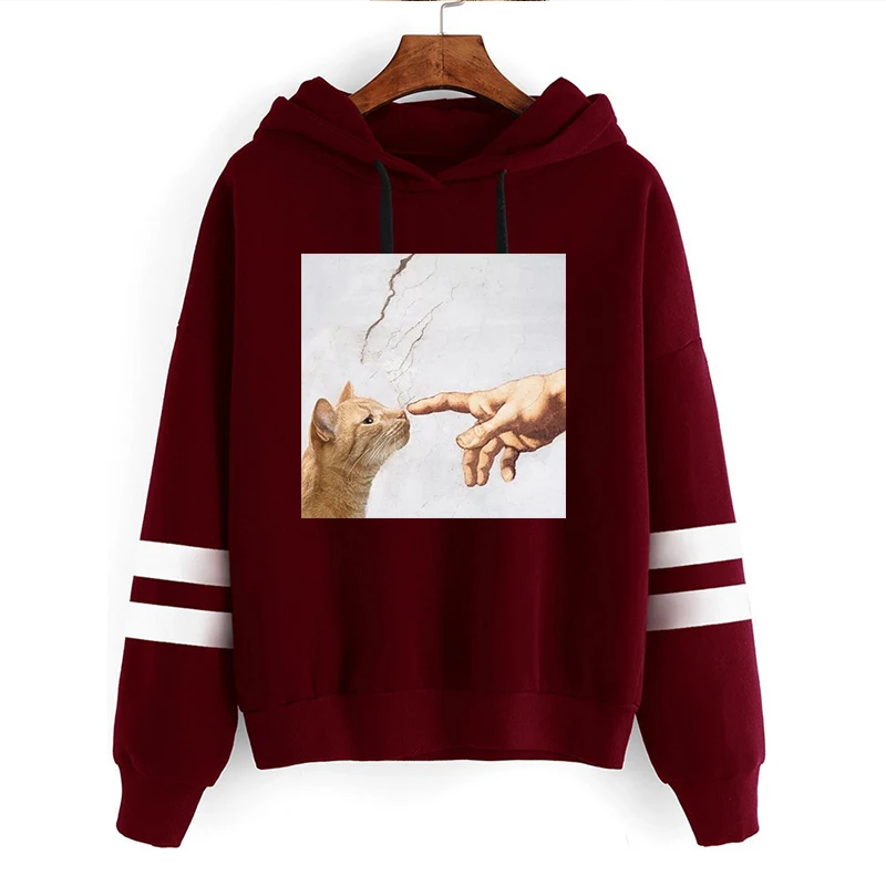 Cute Cat Print Hoodies Women Autumn Winter Long Sleeve Pullover Hoodie Loose Casual Warm Sweatshirt Oversize Hoodies Women Tops
Cute Cat Print Hoodies Women Autumn Winter Long Sleeve Pullover Hoodie Loose Casual Warm Sweatshirt Oversize Hoodies Women Tops