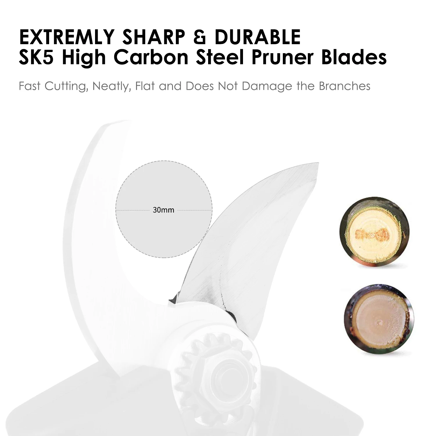 21V Brushless Cordless Electric Pruning Shears Rechargeable 2.0A Lithium Battery Powered Tree Branch Pruner Garden Clippers
21V Brushless Cordless Electric Pruning Shears Rechargeable 2.0A Lithium Battery Powered Tree Branch Pruner Garden Clippers