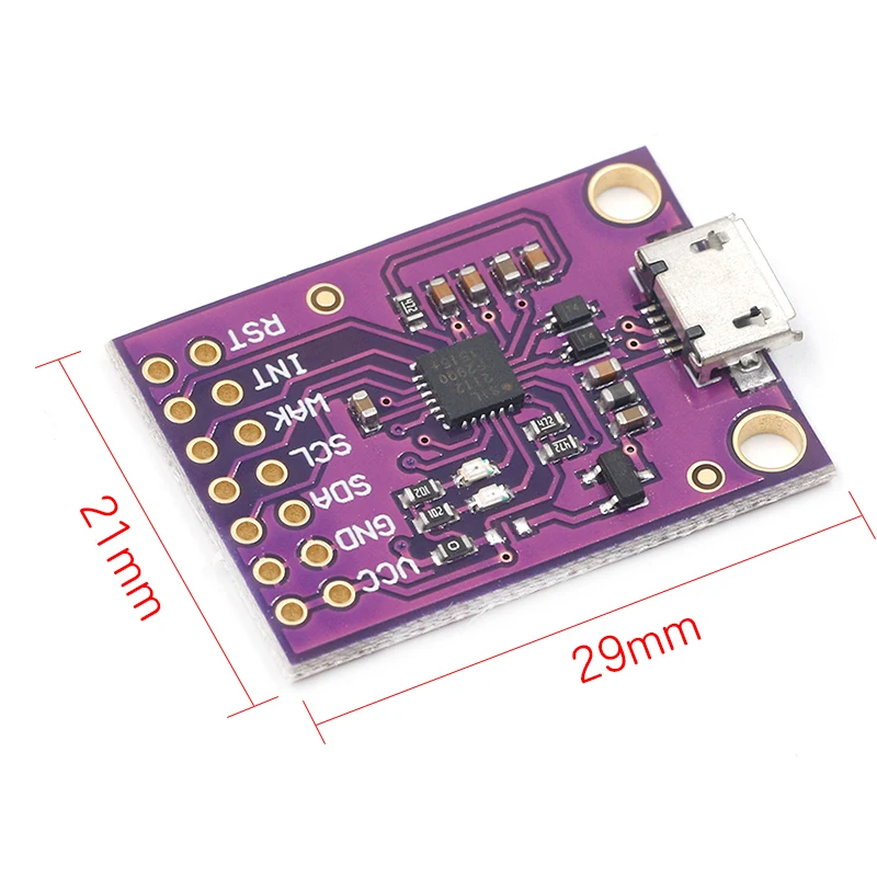 CP2112 плата отладки USB к SMBus I2C коммуникационный модуль 2 0 MicroUSB 2112 оценочный комплект