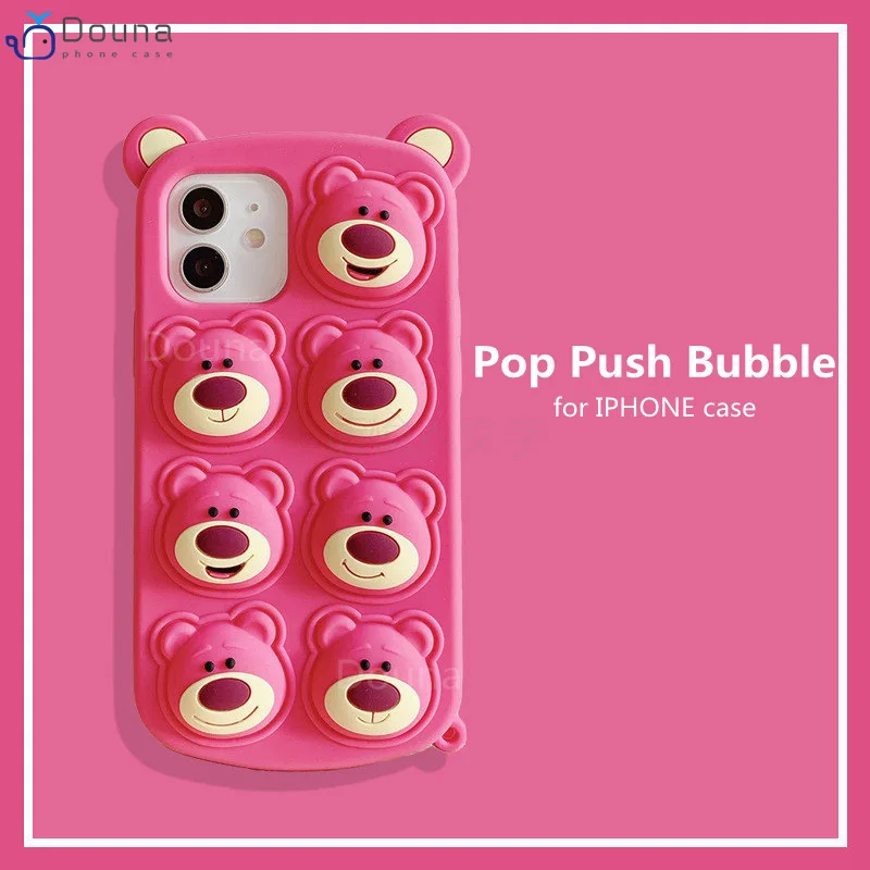 Pop Bubble Phone Case for IPhone 13 Mini 12 11 Pro Xs Max XR 6 7 8 Plus SE Relieve Stress Cute Bear Pendant Soft Silicone Cover
Pop Bubble Phone Case for IPhone 13 Mini 12 11 Pro Xs Max XR 6 7 8 Plus SE Relieve Stress Cute Bear Pendant Soft Silicone Cover