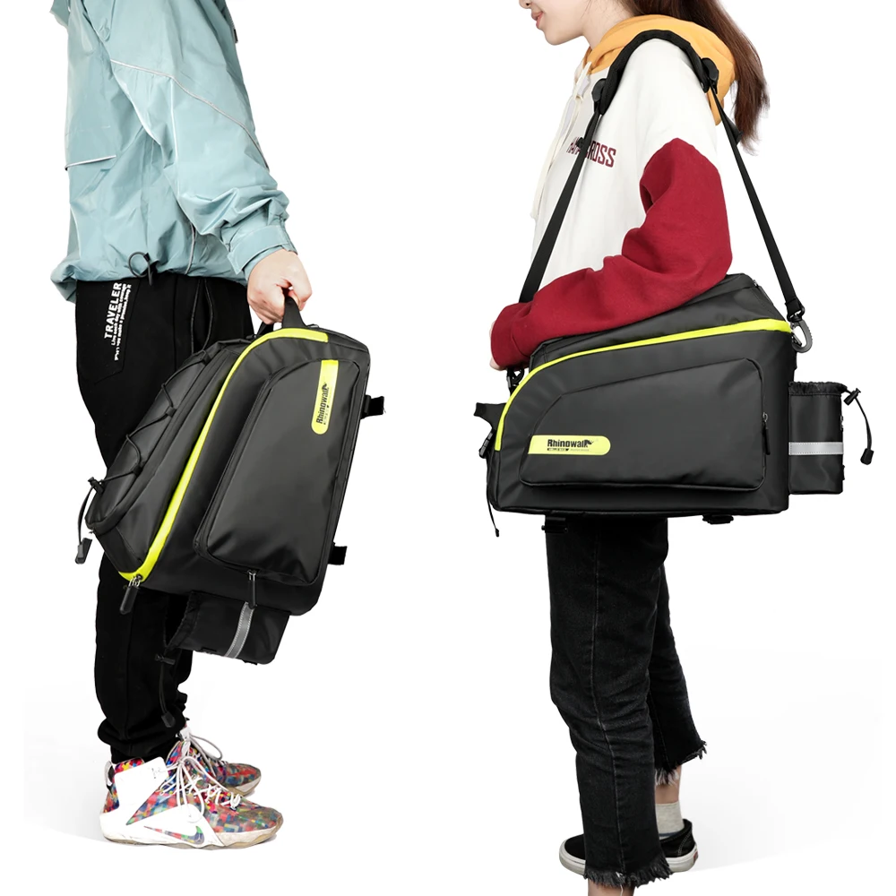 Rhinowalk Waterproof Bicycle Bags MTB Road Bike Saddle Rear Bag Portable Shoulder Handbag Bicycle Pannier 17L with Rain Cover
Rhinowalk Waterproof Bicycle Bags MTB Road Bike Saddle Rear Bag Portable Shoulder Handbag Bicycle Pannier 17L with Rain Cover