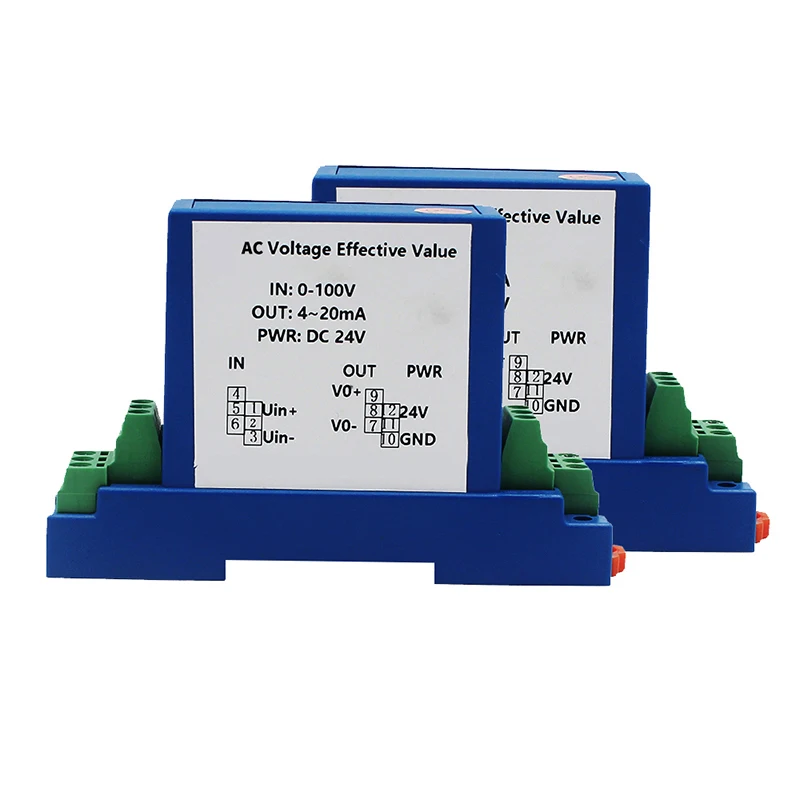 AC 220V Power Supply Voltage Transmitter Transducer Sensor AC0-5V/60V/220V/380V/1500V Input Analog 4-20mA 10V Signal Output
AC 220V Power Supply Voltage Transmitter Transducer Sensor AC0-5V/60V/220V/380V/1500V Input Analog 4-20mA 10V Signal Output