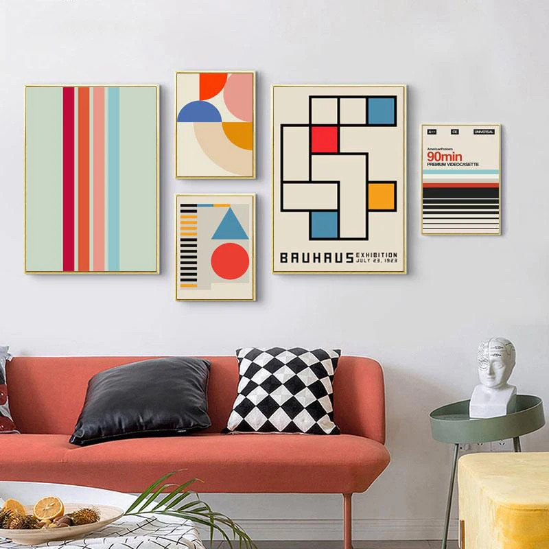 Nordic Retro Geometric Pattern Posters and Print Abstract Line Canvas Painting Wall Art Pictures for Living Room Home Decoration
Nordic Retro Geometric Pattern Posters and Print Abstract Line Canvas Painting Wall Art Pictures for Living Room Home Decoration