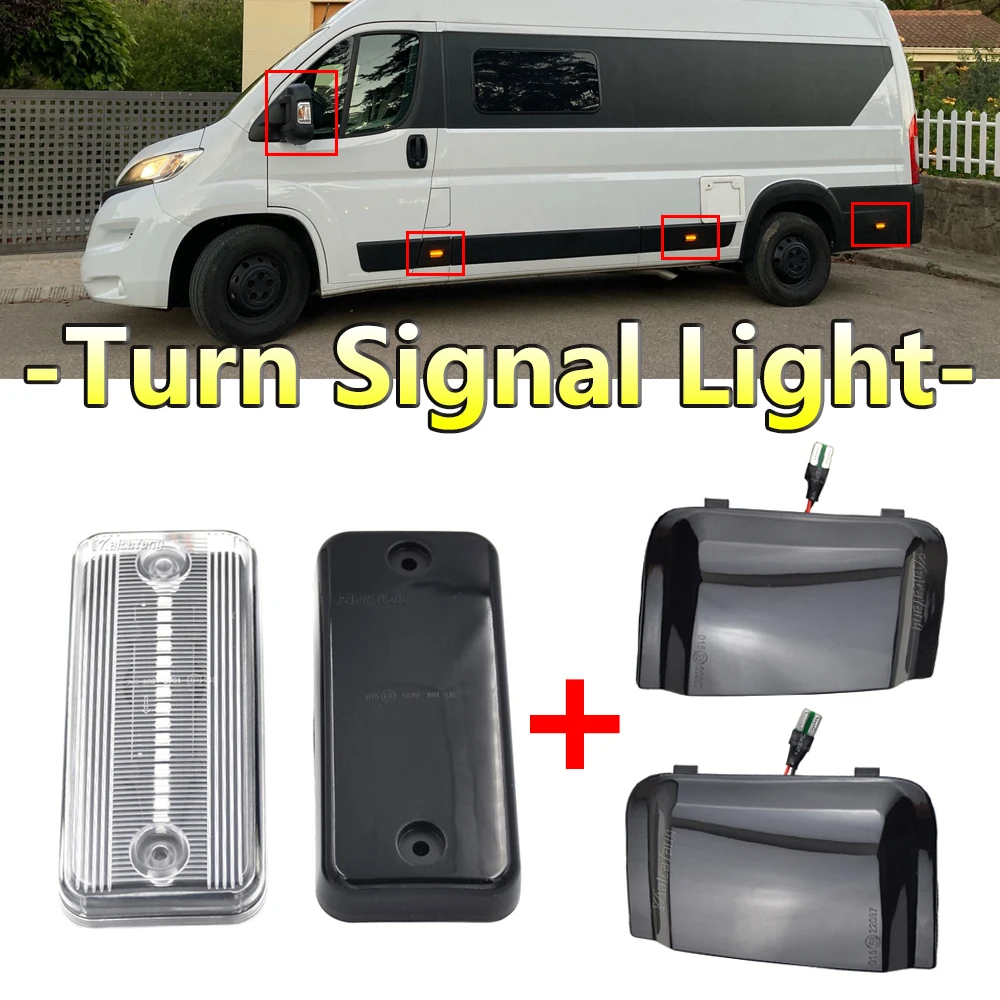 

LED Dynamic Side Marker Turn Signal Light For Peugeot Boxer Fiat Ducato Citroen Jumper Rearview Mirror Indicator Blinker Lamp