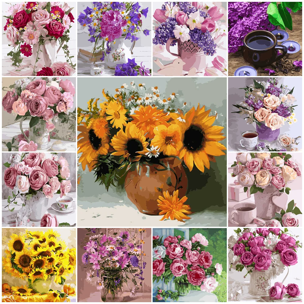 DIY Flower Coloring By Numbers Set No-Frame picture by numbers 19.7x15.7in 28 Colors Hand Painted Diff:4 Stars VA-1675
DIY Flower Coloring By Numbers Set No-Frame picture by numbers 19.7x15.7in 28 Colors Hand Painted Diff:4 Stars VA-1675