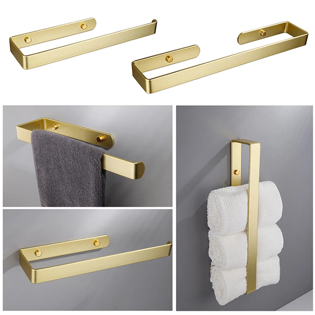 Golden Bathroom Towel Holder Rack Bar Kitchen Roll Paper Hand Towel Hanger Self Adhesive Storage Shelf Home Organizer No Drill
Golden Bathroom Towel Holder Rack Bar Kitchen Roll Paper Hand Towel Hanger Self Adhesive Storage Shelf Home Organizer No Drill