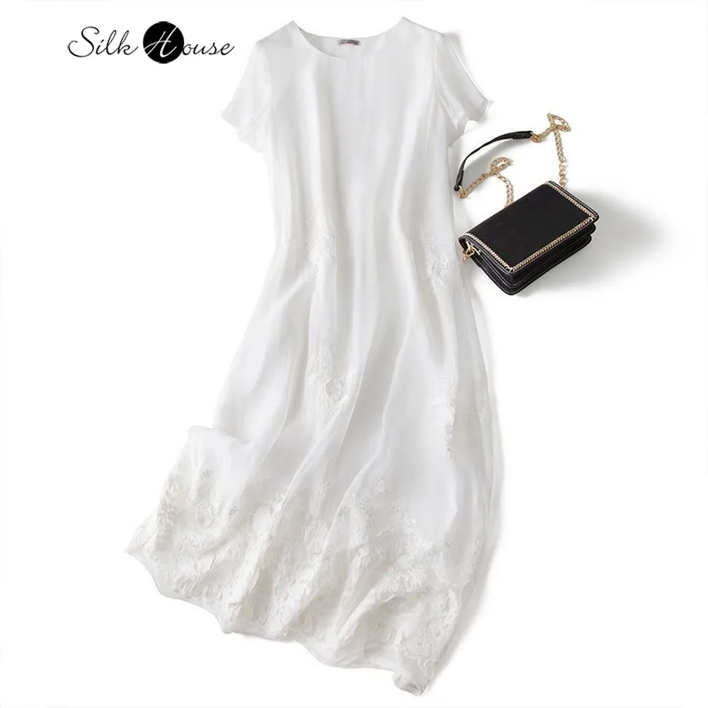 Embroidered White Silk Dress Long 2020 Fashion New Artistic Fairy Dress Slim Dress Women
Embroidered White Silk Dress Long 2020 Fashion New Artistic Fairy Dress Slim Dress Women