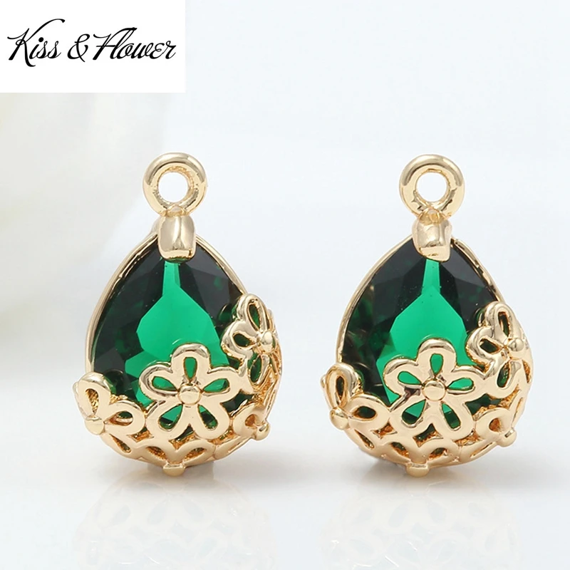 Аксессуары для изготовления ювелирных изделий KISS & FLOWER AC311, фурнитура, фурнитура, браслет, ожерелье, капля воды, циркониевые подвески AAA 
Аксессуары для изготовления ювелирных изделий KISS & FLOWER AC311, фурнитура, фурнитура, браслет, ожерелье, капля воды, циркониевые подвески AAA