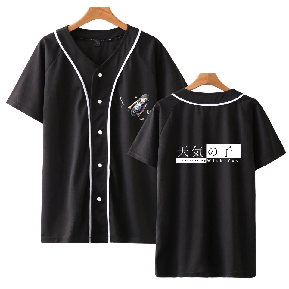 2019 New Brand Hot Sale Baseball Shirt Printing Son of the weather Anime Short Sleeve Jacket Harajuku Unisex Shirts 4XLPlus Size
2019 New Brand Hot Sale Baseball Shirt Printing Son of the weather Anime Short Sleeve Jacket Harajuku Unisex Shirts 4XLPlus Size