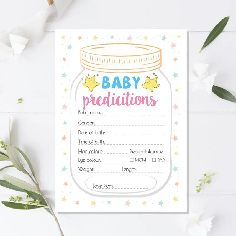 10 Pack Advice and Prediction Cards for Baby Shower Game Parent Message Advice 40JC
10 Pack Advice and Prediction Cards for Baby Shower Game Parent Message Advice 40JC
