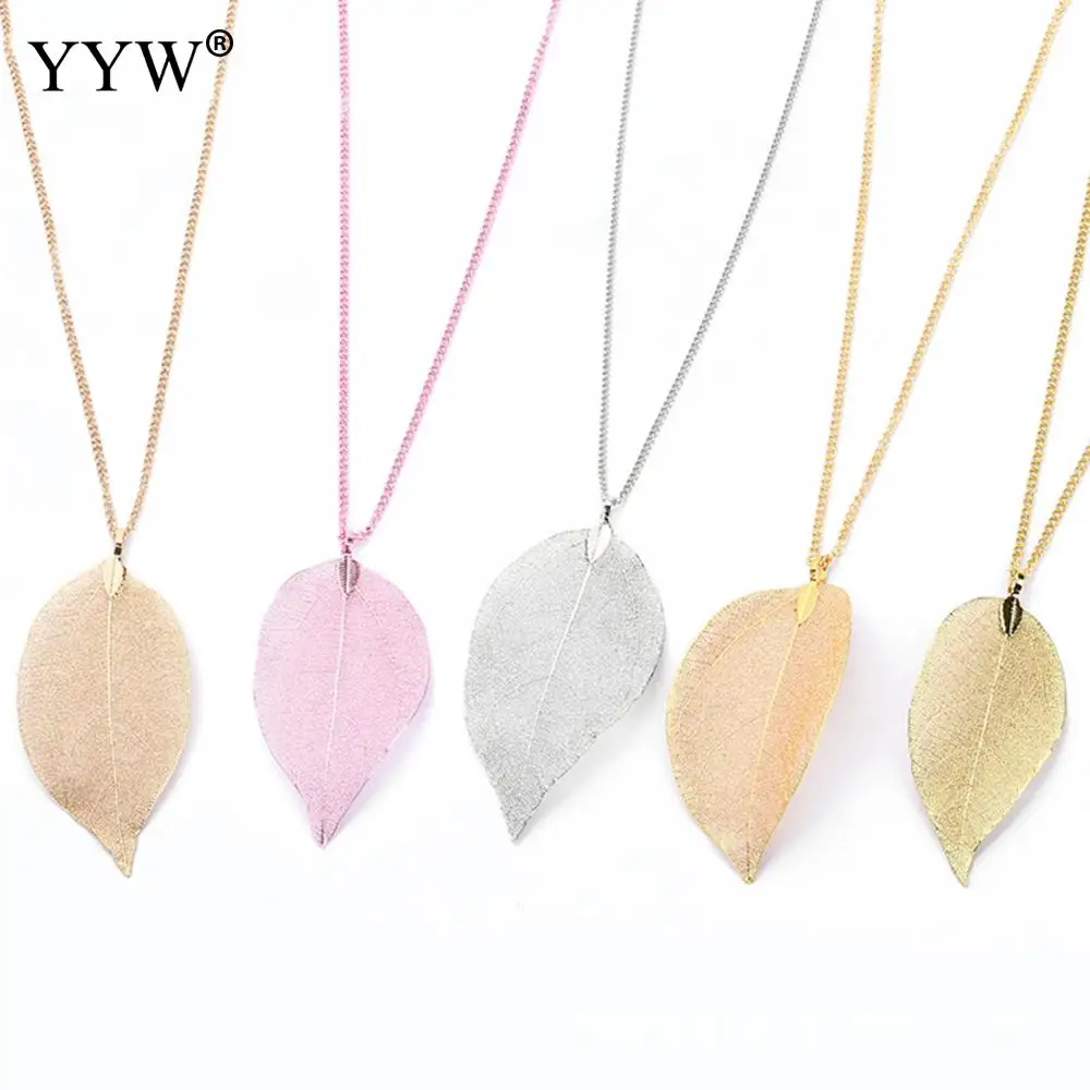 27.5Inch Real Leaf Necklace Unisex Filigree Leaf Charms Pendants Sweater Coat Necklace Statement Jewelry Gift
27.5Inch Real Leaf Necklace Unisex Filigree Leaf Charms Pendants Sweater Coat Necklace Statement Jewelry Gift