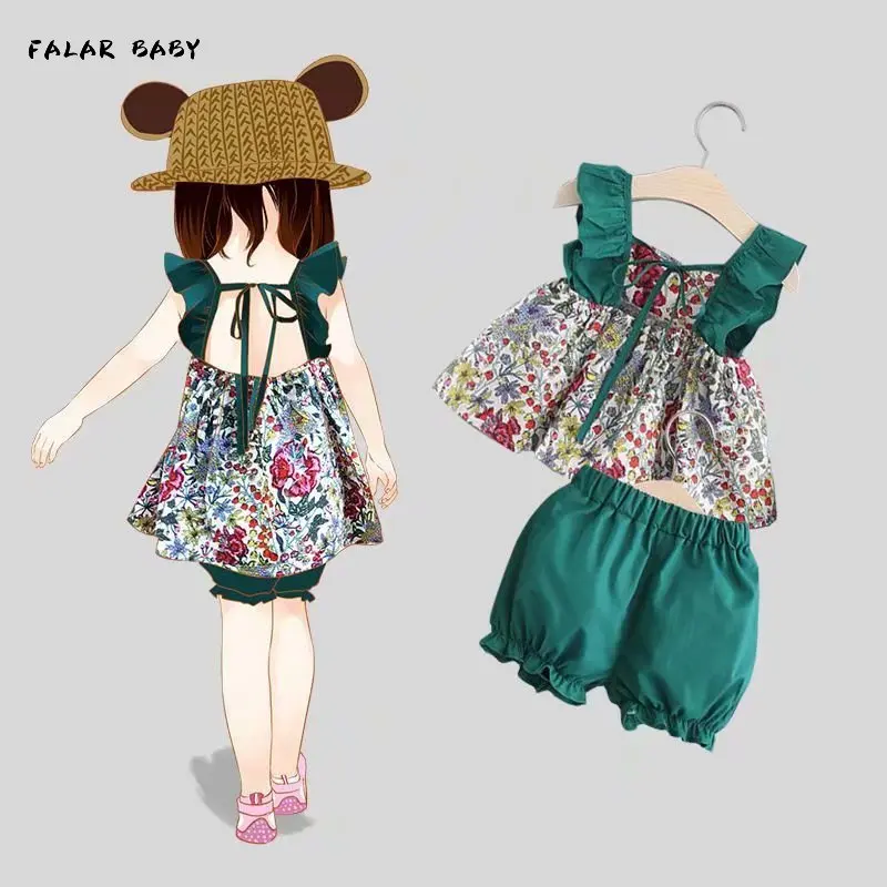 Toddler Girls Clothes Set Summer 2020 2 3 Years Fashion Short Sleeve T shirt+Shorts Girls Cotton Outfits Kids Clothing Ropa
Toddler Girls Clothes Set Summer 2020 2 3 Years Fashion Short Sleeve T shirt+Shorts Girls Cotton Outfits Kids Clothing Ropa