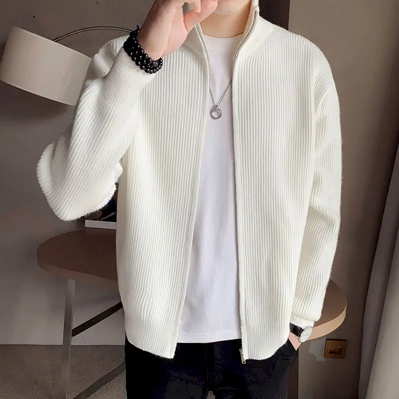 Spring And Autumn Oversize Zipper Sweater Coat Men 2022 Loose Sweater Pullovers Men Long Sleeve Korean Clothes Men Slim Cardigan
Spring And Autumn Oversize Zipper Sweater Coat Men 2022 Loose Sweater Pullovers Men Long Sleeve Korean Clothes Men Slim Cardigan