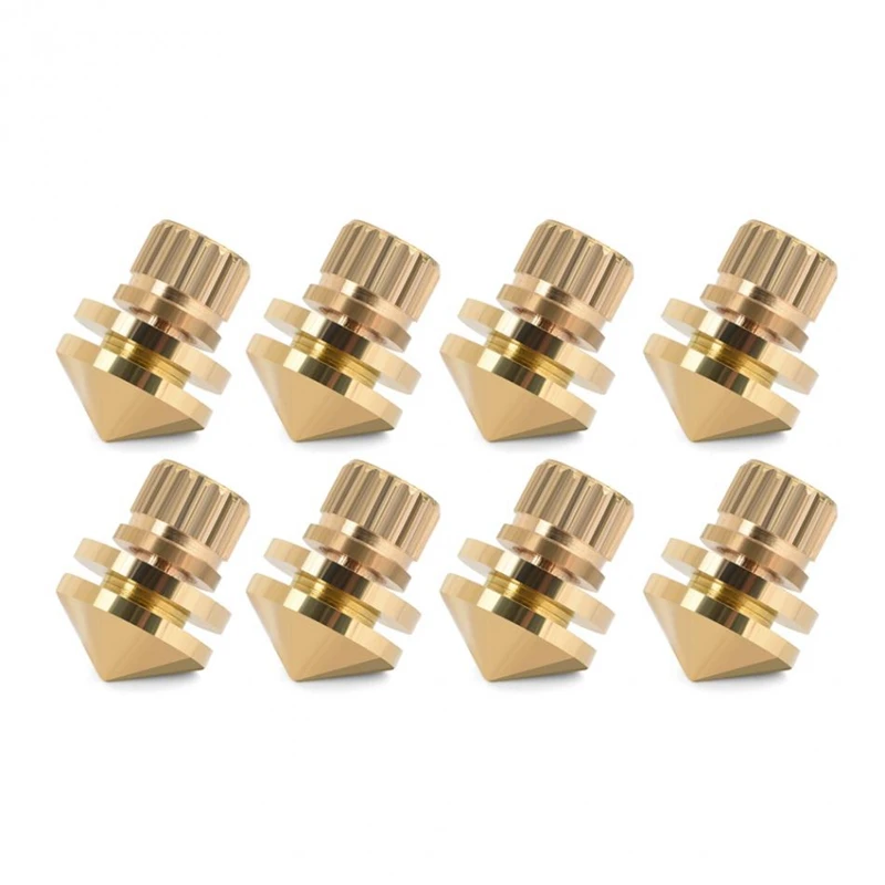 8 Pcs/Set Copper Speaker Suspension Spikes Isolation Stands Foot Base Pad for Active Speaker Speaker Isolation Pads
8 Pcs/Set Copper Speaker Suspension Spikes Isolation Stands Foot Base Pad for Active Speaker Speaker Isolation Pads