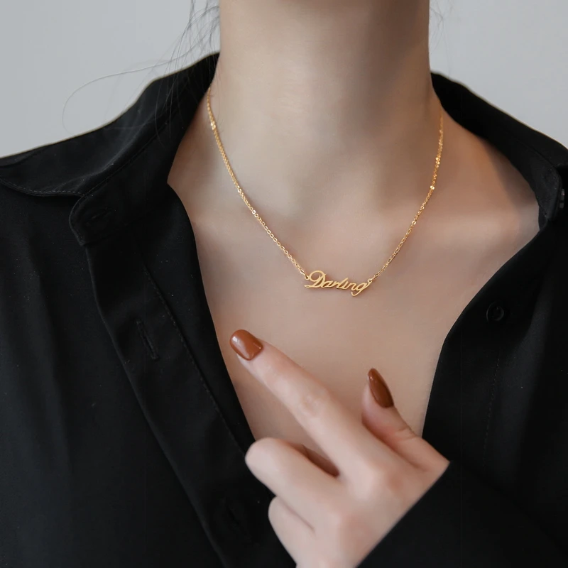 YUN RUO 2020 Trend 14K Gold Plated Darling Pendant Necklace Woman Fashion Titanium Steel Jewelry Gift Never Fade Hypoallergenic
YUN RUO 2020 Trend 14K Gold Plated Darling Pendant Necklace Woman Fashion Titanium Steel Jewelry Gift Never Fade Hypoallergenic
