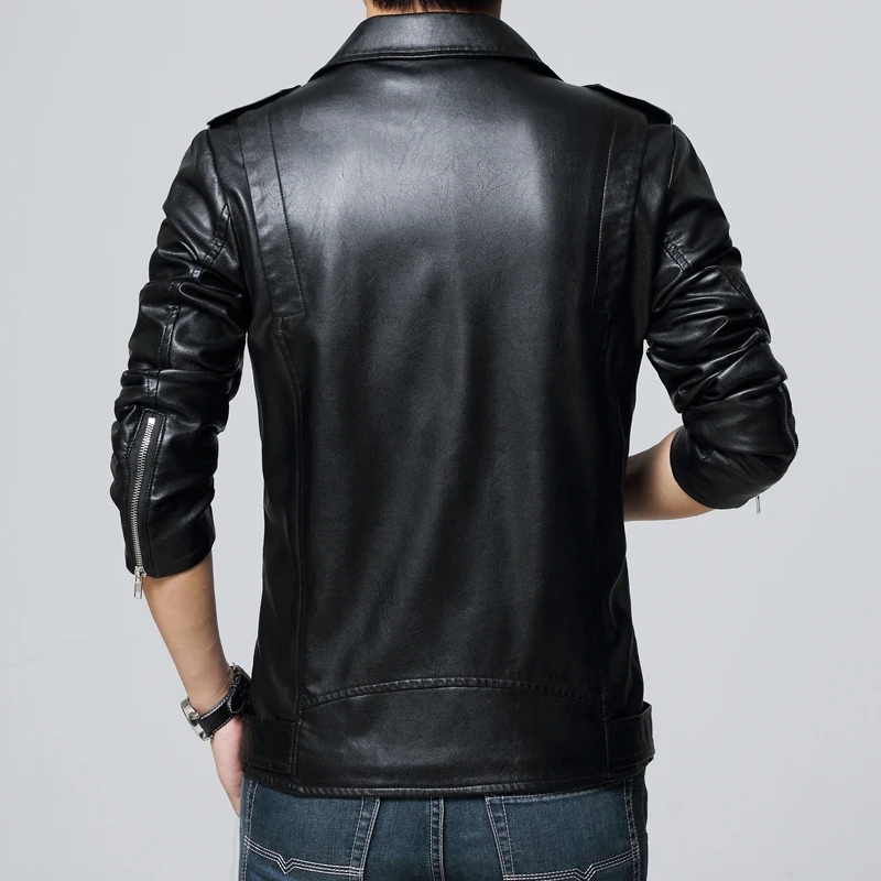 2021 Spring Mens Leather Jacket Mens Black Red Stand Collar Coats Leather Biker Jackets Motorcycle Leather Jacket Plus Size 5XL
2021 Spring Mens Leather Jacket Mens Black Red Stand Collar Coats Leather Biker Jackets Motorcycle Leather Jacket Plus Size 5XL