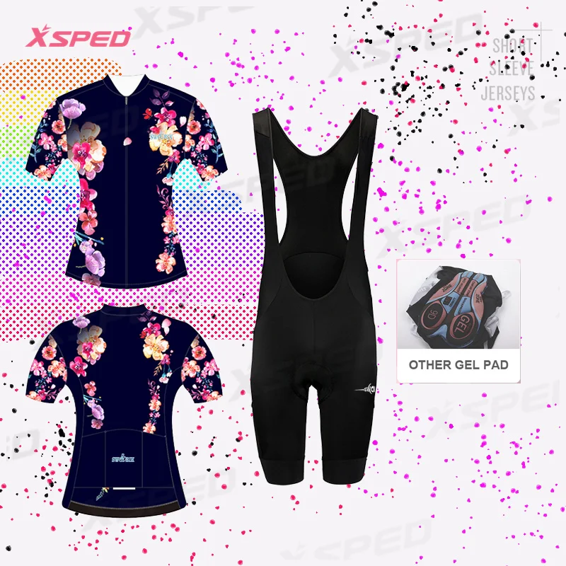 2021SBK Ladies Floral Cycling Jersey Suit Breathable Comfortable Short Sleeve Training Uniform Summer Cycling Suit Suit
2021SBK Ladies Floral Cycling Jersey Suit Breathable Comfortable Short Sleeve Training Uniform Summer Cycling Suit Suit