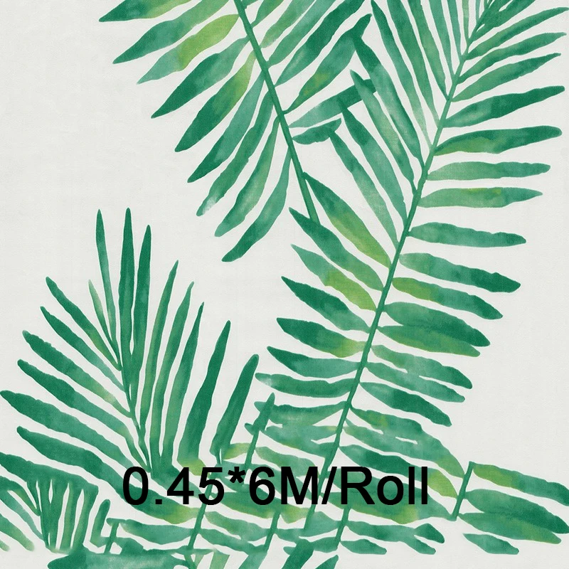Nordic Green Leaf Wallpaper Bedroom Cupboard TV Background Stickers Self-adhesive Decoration for Living Room for The Walls PVC 
Nordic Green Leaf Wallpaper Bedroom Cupboard TV Background Stickers Self-adhesive Decoration for Living Room for The Walls PVC
