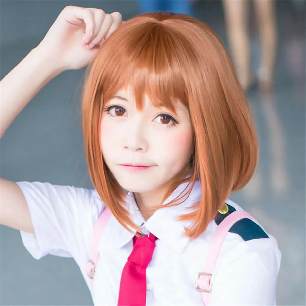 Anime My Boku no Hero Academia OCHACO URARAKA Wig Cosplay Costume Wig + Wig Cap Gift Short Curly Straight Hair Wigs
Anime My Boku no Hero Academia OCHACO URARAKA Wig Cosplay Costume Wig + Wig Cap Gift Short Curly Straight Hair Wigs