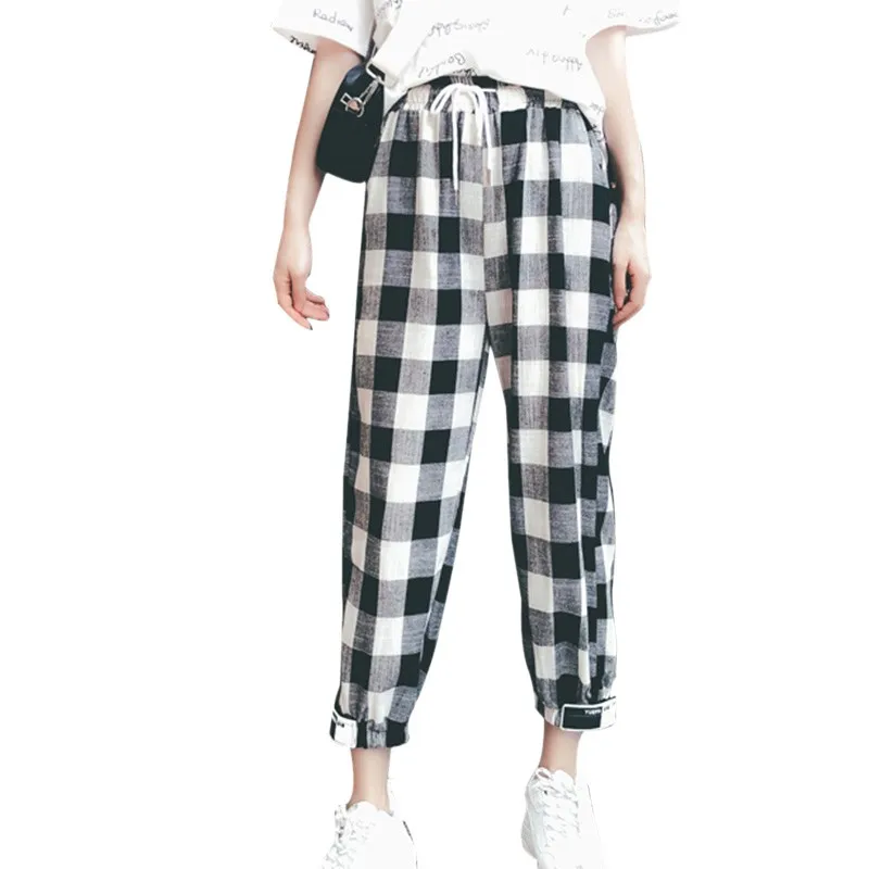 Hot Fashion Women Casual Pants Clothes Print Plaid Female Straight Pants Loose Autumn Clothing
Hot Fashion Women Casual Pants Clothes Print Plaid Female Straight Pants Loose Autumn Clothing