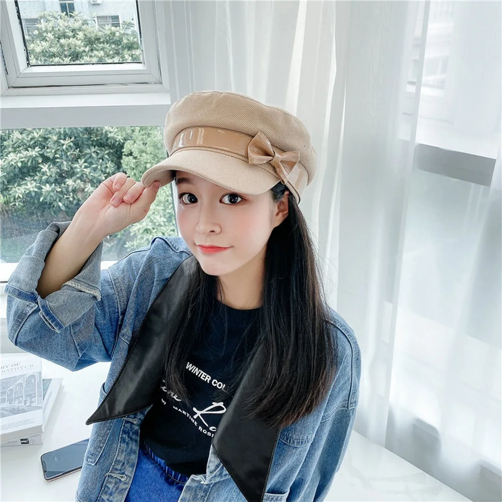 Women Newsboy Hats Visor for Female Cotton Bow Decoration Octagonal Hat Girl Caps Outdoor Lovely High Quality
Women Newsboy Hats Visor for Female Cotton Bow Decoration Octagonal Hat Girl Caps Outdoor Lovely High Quality