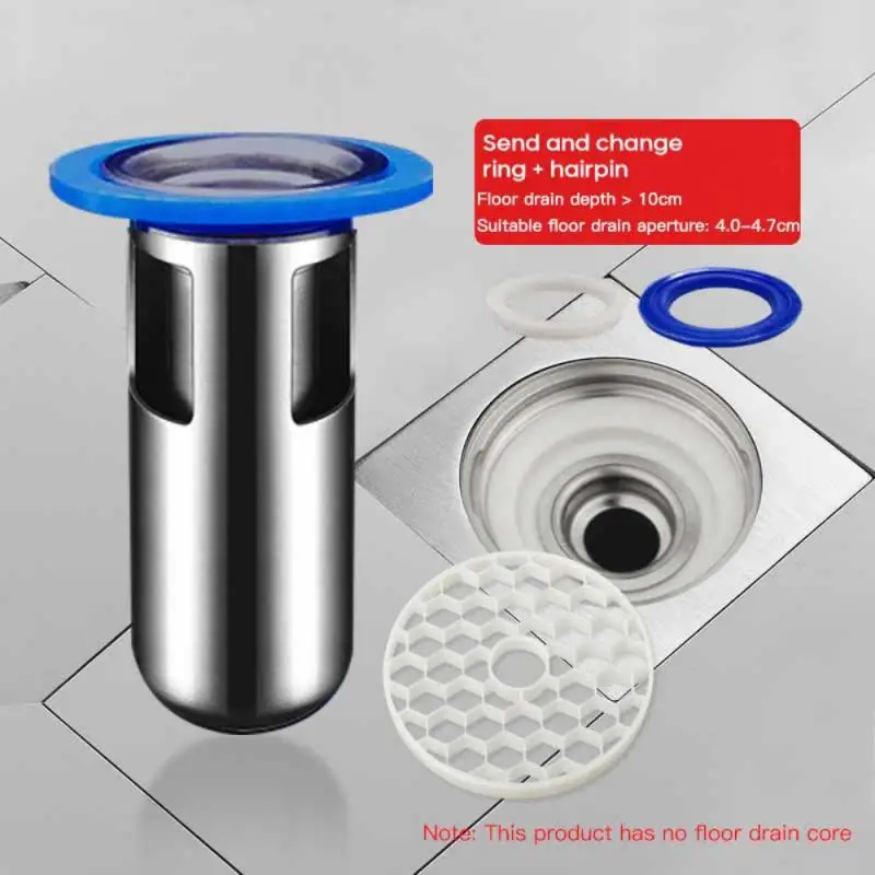 Stainless steel with rubber ring sewer deodorant floor drain core kitchen bathroom insect and deodorant cover convenient life
Stainless steel with rubber ring sewer deodorant floor drain core kitchen bathroom insect and deodorant cover convenient life