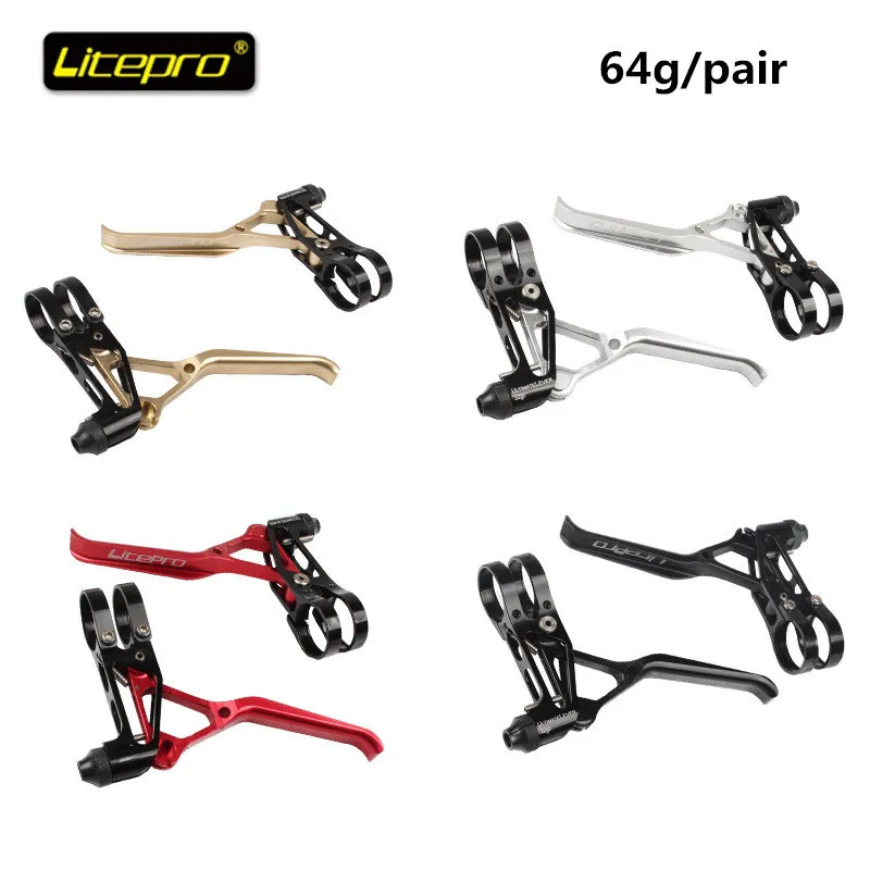 1 pair ultra light folding bicycle brake lever for brompton bike brake lever road bike universal 64g / pair 4 colors
1 pair ultra light folding bicycle brake lever for brompton bike brake lever road bike universal 64g / pair 4 colors