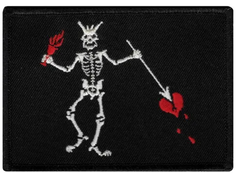 Hot! BLACKBEARD PIRATE FLAG iron-on PATCH JOLLY ROGER Skull Swords EMBROIDERED SKULL (Size is about 7.4-5.3 cm)
Hot! BLACKBEARD PIRATE FLAG iron-on PATCH JOLLY ROGER Skull Swords EMBROIDERED SKULL (Size is about 7.4-5.3 cm)