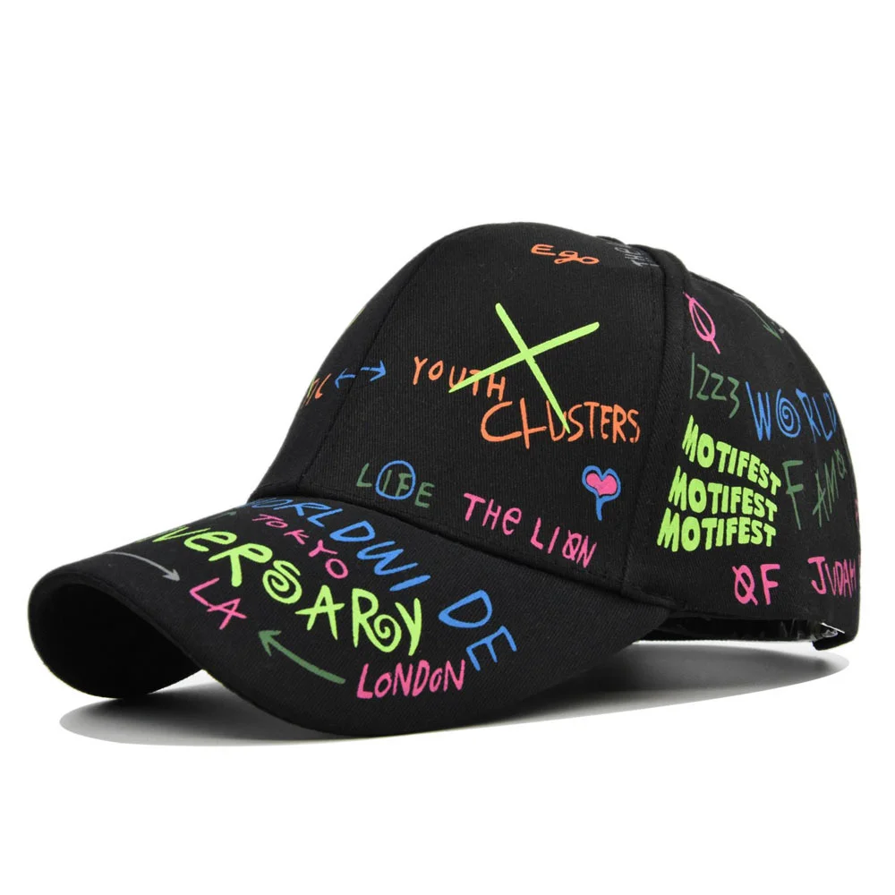 New letter printed baseball cap graffiti baseball cap student cap dome sun hat
New letter printed baseball cap graffiti baseball cap student cap dome sun hat