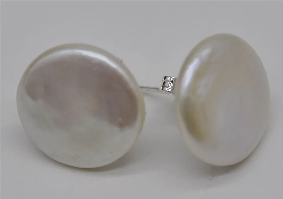 HABITOO 13-14mm Coin Flat Freshwater Pearl Studs Earring S925 Ladies Pearl Earrings Jewelry Gift for Women
HABITOO 13-14mm Coin Flat Freshwater Pearl Studs Earring S925 Ladies Pearl Earrings Jewelry Gift for Women