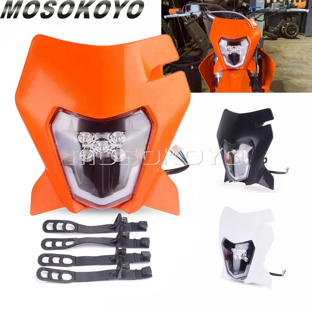 690 SMC R Enduro Headlight Headlamp LED Light Lamp for XC-W EXC EXC-F XCF-W XC SX TPI Six Days Head Light Fairing 2012-2021
690 SMC R Enduro Headlight Headlamp LED Light Lamp for XC-W EXC EXC-F XCF-W XC SX TPI Six Days Head Light Fairing 2012-2021
